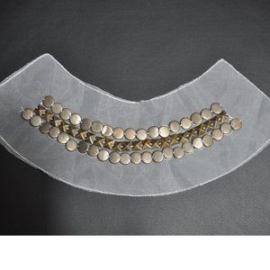 12 Pcs $9 Trims Sewing Crafting Studded Mesh Applique Patch for Bridal Dress Top